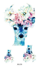 Load image into Gallery viewer, Luxury Head Deer Waterproof Temporary Stickers Tattoo Modern Colorful Tatoo For Women Men
