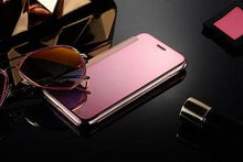 Load image into Gallery viewer, Luxury iphone Flip Case iphone 11 12 13 14 Cover Clear View Windows Mirror Magnetized Simple Closure Unique Flip Phone Stylish Case For iPhone
