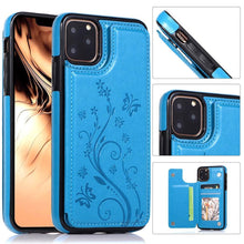 Load image into Gallery viewer, Luxury Leather Case For iPhone 14 12 13 Pro Comfortable Soft Wallet Card Slots Phone Flip Cover Wallet Case with Card Holder for iPhone
