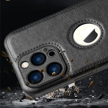 Load image into Gallery viewer, Luxury Leather Case for iPhone 14 13 12 11 Pro MAX XS XR 7 8 Plus Classic Silicone Phone Cover  Leather Case Thin Flexible Soft Grip Luxury PU Leather Cover for Men Durable Anti-Scratch Full Phone Cases
