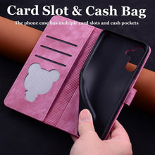 将图片加载到图库查看器，Luxury Leather Flip Phone Case For iPhone 14 13 Pro Max 11 12 Mini XR X XS Max Magnetic Wallet Bracket Cover PU Leather Stylish Case with Credit Card Holder Flip Drop Protection Shockproof Phone Cover

