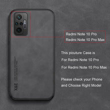 将图片加载到图库查看器，Luxury Leather Magnetic Case For Xiaomi Redmi Note 11 10 9 11E Pro 11S 10S 12 12X 10C POCO X3 NFC Pro F3 Covers With Metal Plate  Leather Premium Back Cover Mobile Phone Case Flexible Protective Ultra Thin Scratchproof Phone Cover
