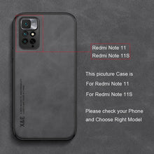 将图片加载到图库查看器，Luxury Leather Magnetic Case For Xiaomi Redmi Note 11 10 9 11E Pro 11S 10S 12 12X 10C POCO X3 NFC Pro F3 Covers With Metal Plate  Leather Premium Back Cover Mobile Phone Case Flexible Protective Ultra Thin Scratchproof Phone Cover
