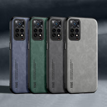 将图片加载到图库查看器，Luxury Leather Magnetic Case For Xiaomi Redmi Note 11 10 9 11E Pro 11S 10S 12 12X 10C POCO X3 NFC Pro F3 Covers With Metal Plate  Leather Premium Back Cover Mobile Phone Case Flexible Protective Ultra Thin Scratchproof Phone Cover
