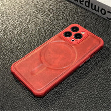 Load image into Gallery viewer, Luxury Leather Magnetic Wireless Charging Case For iPhone 14 11 12 13 Pro Max X XS XR 8 7 Plus Shockproof Soft Cover Shockproof Unique Vintage Design Leather Case For iPhone
