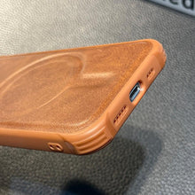 Load image into Gallery viewer, Luxury Leather Magnetic Wireless Charging Case For iPhone 14 11 12 13 Pro Max X XS XR 8 7 Plus Shockproof Soft Cover Shockproof Unique Vintage Design Leather Case For iPhone
