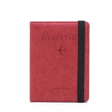 Load image into Gallery viewer, Luxury Leather Passport Elegant Cover Travel Passport Wallet Holder Document Organizer Case Men And Women Accessories
