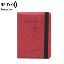 Load image into Gallery viewer, Luxury Leather Passport Elegant Cover Travel Passport Wallet Holder Document Organizer Case Men And Women Accessories
