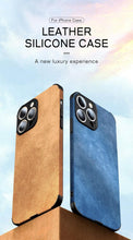 Load image into Gallery viewer, Luxury Leather Phone Case For iPhone 14 13 12 11 Pro Max Mini X XS XR 7 8 Plus SE Retro Solid Color Soft Silicone Cover PU Leather Classic Luxury Business Slim Cover Non-Slip Anti Scratch Full Protective Phone Cases
