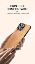 Load image into Gallery viewer, Luxury Leather Phone Case For iPhone 14 13 12 11 Pro Max Mini X XS XR 7 8 Plus SE Retro Solid Color Soft Silicone Cover PU Leather Classic Luxury Business Slim Cover Non-Slip Anti Scratch Full Protective Phone Cases
