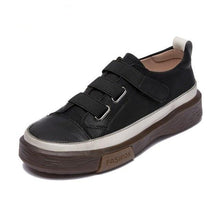 将图片加载到图库查看器，Luxury Leather Womens Sneakers Spring Shoes New Genuine Leather Casual Women Fashion Flat Girl Student Shoes Comfortable Women's Casual Flats Elegant Soft Walking Sneakers
