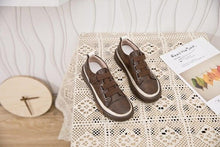 将图片加载到图库查看器，Luxury Leather Womens Sneakers Spring Shoes New Genuine Leather Casual Women Fashion Flat Girl Student Shoes Comfortable Women's Casual Flats Elegant Soft Walking Sneakers
