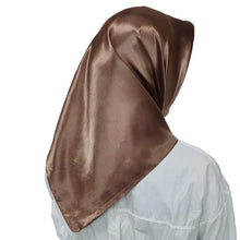 Load image into Gallery viewer, Luxury Long Soft Square Silk Scarves Lightweight Elegant Satin Silk Soft Head Wrap Escharpe Hijab Scarf Muslim Female Silky Shawls Wrap Hair Head Scarves Bandanna For  Women 90*90cm
