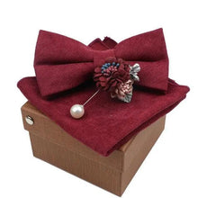 Load image into Gallery viewer, Luxury Men Cotton Colorful Bowtie Elegant Design Perfect Gifts For Men Fashionable Party Bowtie
