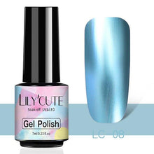 Load image into Gallery viewer, Luxury Metallic Womens Nail Polish Silver Rose Permanent UV Gel Nail Varnish Elegant Luxury Metal Effect More Collor For Girls
