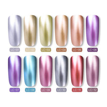 Load image into Gallery viewer, Luxury Metallic Womens Nail Polish Silver Rose Permanent UV Gel Nail Varnish Elegant Luxury Metal Effect More Collor For Girls
