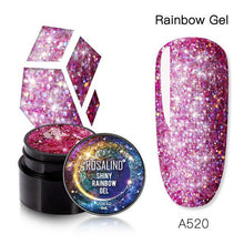 Load image into Gallery viewer, Luxury Modern Crystal Shiny Gel Nail Polish Painting Nails Art Design Diamond Manicure Gel Luxury Design For Women and Girls
