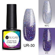 Load image into Gallery viewer, Luxury Modern Elegant Colorful Diamond Gel Nail Polish UV Temperature Color Changing Elegant Fashion Rainbow Colors For Womens
