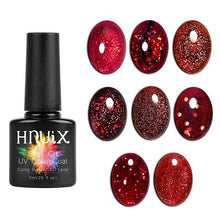 Load image into Gallery viewer, Luxury Modern Women Red 7ml UV Gel Nail Polish Set 8 Luxury Colors Elegant Manicure Nail Salon Stylish Design For Girls and Ladies
