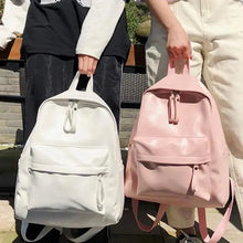 Load image into Gallery viewer, Luxury Modern Women Unique Style Women Backpack Leather School Bag For Teengers Gilrs Large capacity PU Travel backpack
