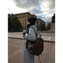 Load image into Gallery viewer, Luxury Modern Women Unique Style Women Backpack Leather School Bag For Teengers Gilrs Large capacity PU Travel backpack
