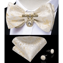 将图片加载到图库查看器，Luxury Pink Solid Men Bow Tie Silk Business Wedding Elegant Bowtie For Men Unique Desing For Every Occasion
