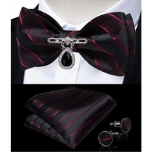 将图片加载到图库查看器，Luxury Pink Solid Men Bow Tie Silk Business Wedding Elegant Bowtie For Men Unique Desing For Every Occasion
