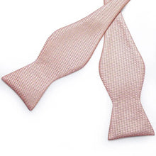将图片加载到图库查看器，Luxury Pink Solid Men Bow Tie Silk Business Wedding Elegant Bowtie For Men Unique Desing For Every Occasion
