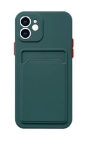 Load image into Gallery viewer, Luxury Silicone Phone Case for iphone 13 Pro Max 12 11 X XS XR Card Holder Wallet Soft Cover Cute Back Storage Stylish Silicone Case Smartphone Case
