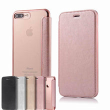 Load image into Gallery viewer, Luxury Slim Leather Wallet Flip Case For iPhone 14 Pro 13 12 Card Holder Cover Shock-Absorption Anti-Scratch Bumper Back Cover for New iPhone
