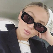 将图片加载到图库查看器，Luxury Square Black Women Retro Vintage Sunglasses Small Rectangle Female Sun Glasses Vintage Design Eyewear
