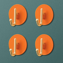 Load image into Gallery viewer, Luxury Wall Hooks Without Punching Self-Adhesive Suitable for Kitchen and Bathroom key Holder Seamless Hooks Behind The Door Wall Mounted Coat Rack Plastic Hook Home Decorative Small Hooks for Hanging Hat Coats Towel Jacket
