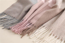 将图片加载到图库查看器，Winter  Long Plaid Headwear Scarf Warm Shawls Cashmere Female Scarfs Scarves Lady Tassel Shawl Wraps For Women
