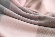 将图片加载到图库查看器，Winter  Long Plaid Headwear Scarf Warm Shawls Cashmere Female Scarfs Scarves Lady Tassel Shawl Wraps For Women
