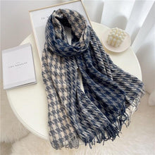 将图片加载到图库查看器，Winter  Long Plaid Headwear Scarf Warm Shawls Cashmere Female Scarfs Scarves Lady Tassel Shawl Wraps For Women
