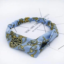Load image into Gallery viewer, Luxury Women's Headband Vintage Cross Knot Elastic Hair Bands Soft Solid Hairband Girls Hair Accessories Floral Turban Bandanas Head Wrap
