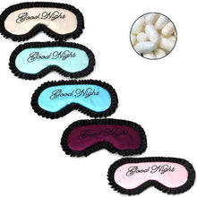 Load image into Gallery viewer, Luxury Women Silk Sleep Eye Mask Soft Ladies Ultra Lightweight Adjustable Strap Eye Mask Night Blindfold
