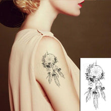 Load image into Gallery viewer, Luxury Womens Different Temporary Waterproof Tattoo Sticker Feather Dandelion Tattoos For Makeup Party
