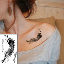 Load image into Gallery viewer, Luxury Womens Different Temporary Waterproof Tattoo Sticker Feather Dandelion Tattoos For Makeup Party

