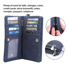 Load image into Gallery viewer, Luxury Women's Leather Clutch Wallet
