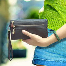 Load image into Gallery viewer, Luxury Women's Leather Clutch Wallet
