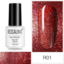 Load image into Gallery viewer, Luxury Womens Pink Shiny Nail Gel Polish Varnish Permanent UV Gel Popular High Quality Colorful Nail Polish
