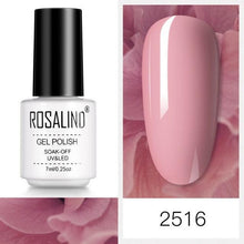 Load image into Gallery viewer, Luxury Womens Pink Shiny Nail Gel Polish Varnish Permanent UV Gel Popular High Quality Colorful Nail Polish
