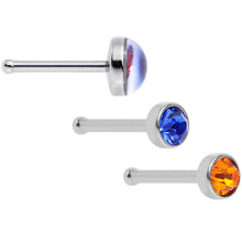 将图片加载到图库查看器，20G Licensed NFL Chicago Bears Logo Nose Bone 3 Pack Set
