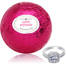 Load image into Gallery viewer, Love Potion Bath Bomb with Jewelry Ring Inside
