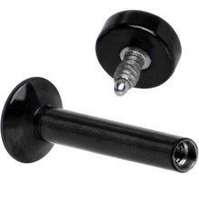 Load image into Gallery viewer, 5/16 Black IP 3mm Circle Internal Thread Daith Cartilage Tragus
