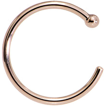 将图片加载到图库查看器，18G 3/8 14k Solid Rose Gold Nose Hoop
