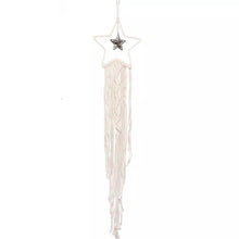 Load image into Gallery viewer, Macrame Woven Wall Hanging Boho Tapestry Moon Star Dreamcatcher Home Decor
