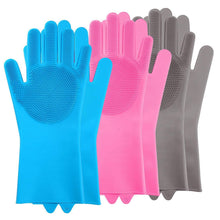 Load image into Gallery viewer, Magic Silicone Brush Dishwashing Gloves

