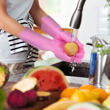 Load image into Gallery viewer, Magic Silicone Brush Dishwashing Gloves
